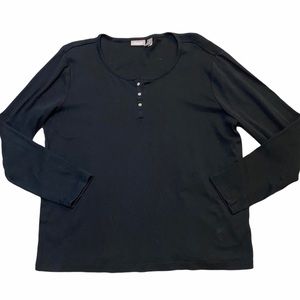 Chico’s Long Sleeve Scoop Neck Long Sleeve Top